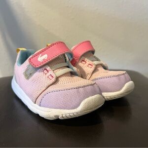 See Kai Run Toddler Sneakers Pink Pastel hook and loop Strap Lightweight  sport